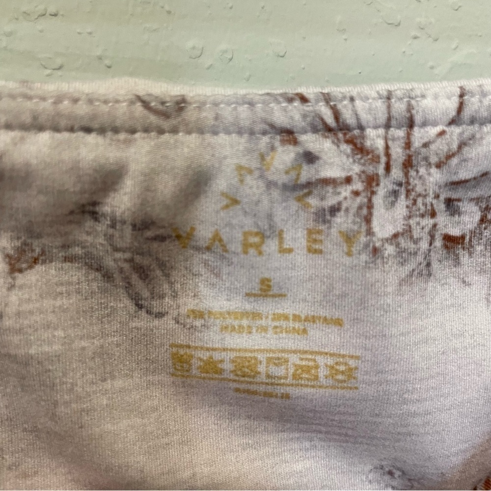 Varley Lotux Pink Floral High Waisted Leggings - Picture 9 of 9